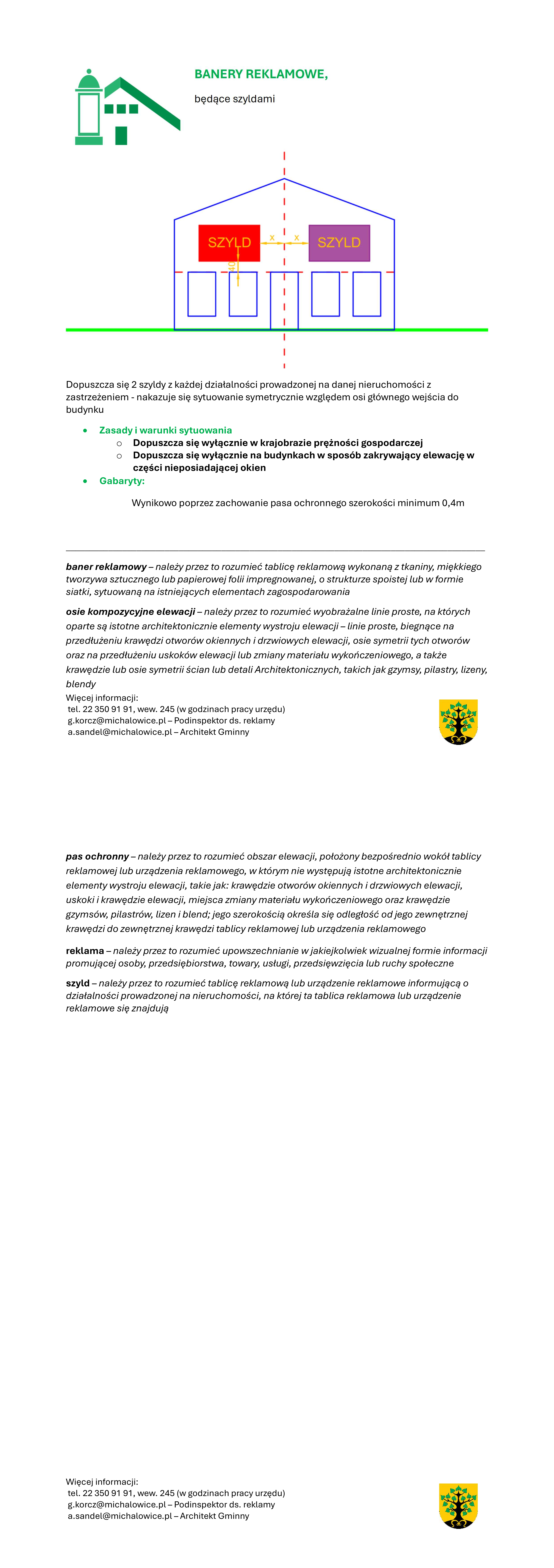 Banery reklamowe szyldy - załącznik